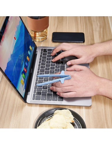 10 Clips de Sellado de Papas Fritas FingerChopstick 6 Colores