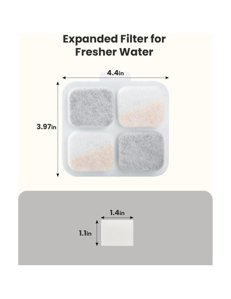 Filtros para Fuente de Agua para Perros oneisall PW07 10L