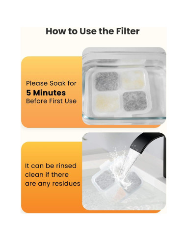 Filtros para Fuente de Agua para Perros oneisall PW07 10L