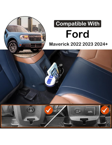 Organizador de Portavasos Trasero Aunginsy para Ford Maverick 2022-2024