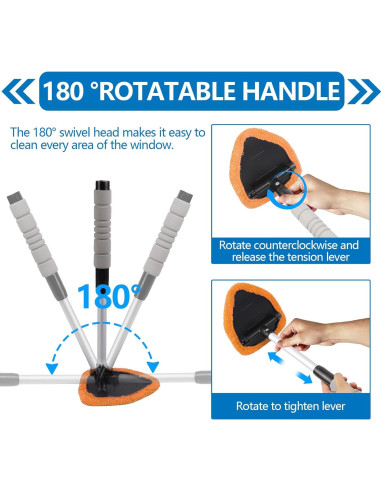 Herramienta de Limpieza de Parabrisas Wuyaoyao con Mango Extensible
