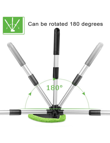 Kit de Limpieza de Parabrisas Tallew 3 Pcs con Mango Extensible