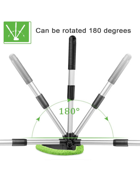 Kit de Limpieza de Parabrisas Tallew 3 Pcs con Mango Extensible