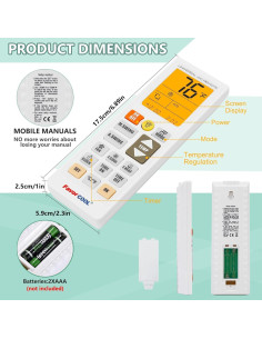 Control Remoto Universal LCD FavorCOOL para Aire Acondicionado 2