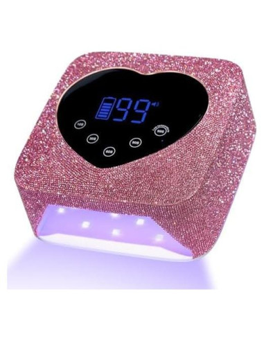 Lámpara de Uñas LED UV 72W CHRISTINE SHELLY Rosa Inalámbrica