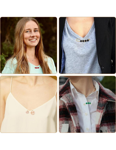 50 Broches y Pines de Metal Multicolor Gosknor para Ropa