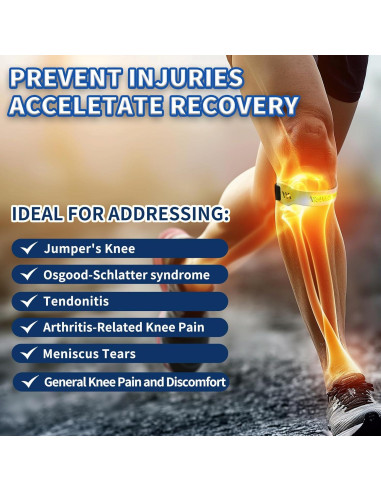 Correa de Soporte Patelar Ajustable - Alivio Dolor Rodilla