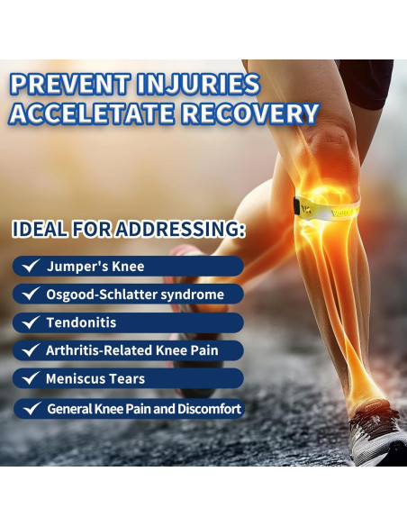 Correa de Soporte Patelar Ajustable - Alivio Dolor Rodilla