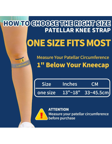Correa de Soporte Patelar Ajustable - Alivio Dolor Rodilla