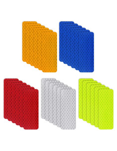 30 Calcomanías Reflectantes de Seguridad Abeillo 3x8 cm