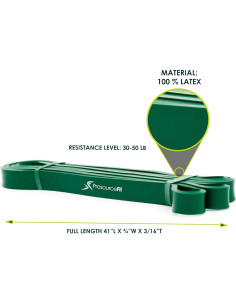 Bandas de Resistencia ProsourceFit Verde 30-50 lb 41" 2