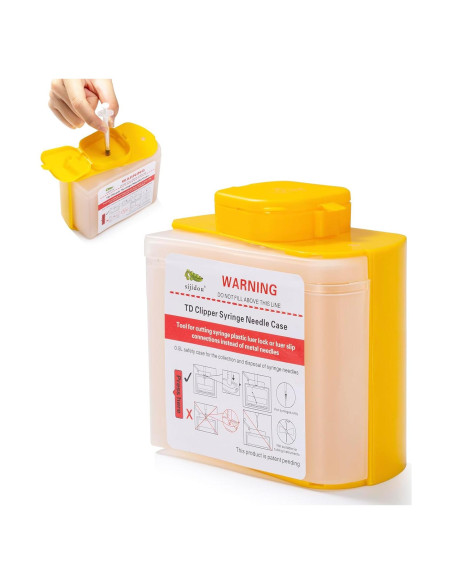 Cortador de Agujas y Contenedor de Desechos Punzantes NC-01