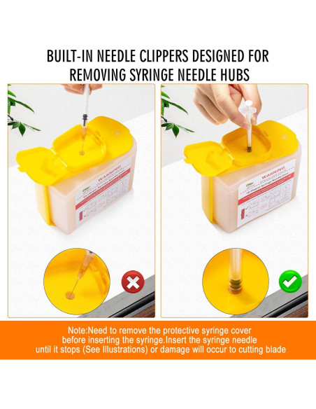 Cortador de Agujas y Contenedor de Desechos Punzantes NC-01