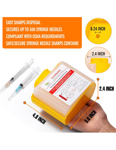 Cortador de Agujas y Contenedor de Desechos Punzantes NC-01
