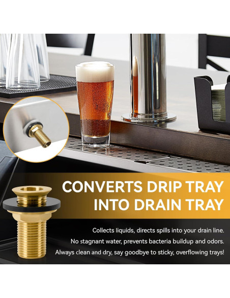 Conjunto de Drenaje de Bandeja de Goteo ERETOW 2" con NPT 1/2"