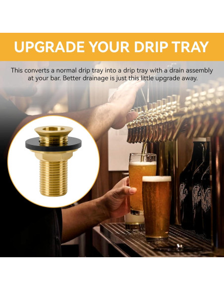 Conjunto de Drenaje de Bandeja de Goteo ERETOW 2" con NPT 1/2"