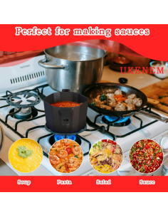 Cacerola de Hierro Fundido UKENEM 0.5kg con Tapa y Utensilios 2