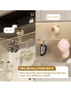 Organizador de Joyería Colgante Botsparty 30 cm con Ventosas 2