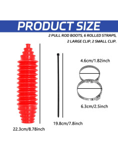 Kit Universal de Bota de Silicona HHZL con 6 Bridas y 4 Abrazaderas 2