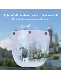 Escudo de Burbuja Faddare para Casco de Motocicleta Transparente 2