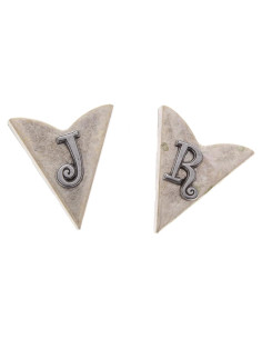 Conjunto de Puntas de Collar Plateadas HHH para Hombres y Mujeres