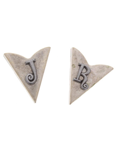 Conjunto de Puntas de Collar Plateadas HHH para Hombres y Mujeres