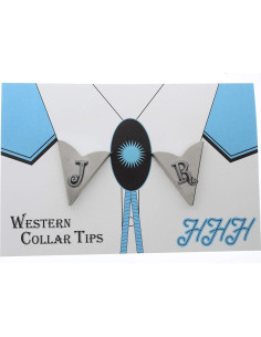 Conjunto de Puntas de Collar Plateadas HHH para Hombres y Mujeres 2