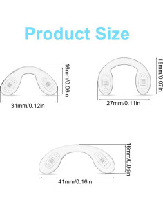 Almohadillas de nariz de silicona XLIUAX 15 piezas antideslizantes 2