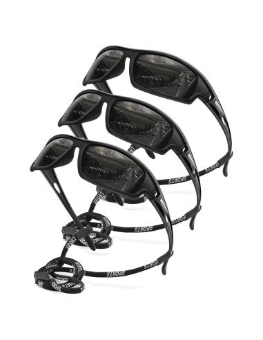 3 Pack Gafas de Sol Polarizadas AWGSEE UV400 para Hombre