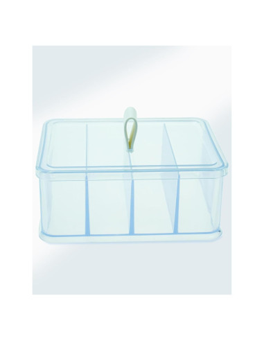 Estuche Portátil para Lentes de Contacto Acrílico 4 Compartimentos