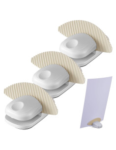 Soporte de Papel Faccito 3 Pcs Antideslizante Blanco