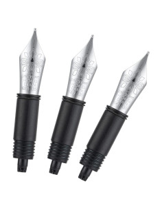 Juego de 3 Puntas de Pluma Fuente HONG DIAN Plata Extra Fina