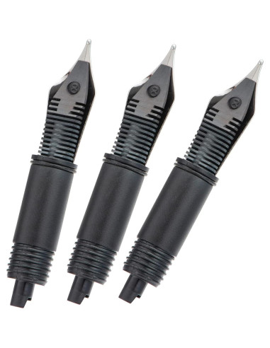 Juego de 3 Puntas de Pluma Fuente HONG DIAN Plata Extra Fina