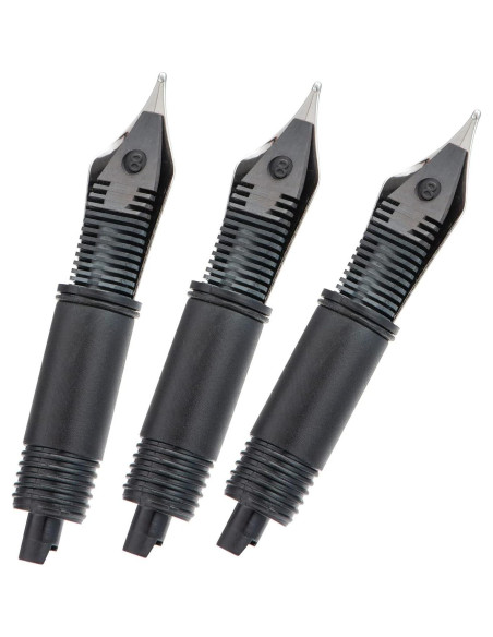 Juego de 3 Puntas de Pluma Fuente HONG DIAN Plata Extra Fina