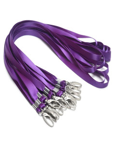 10 Cintas Identificación Antspirit Púrpura con Gancho Giratorio