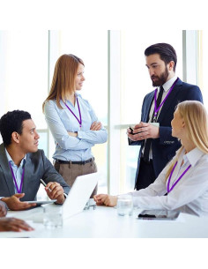 10 Cintas Identificación Antspirit Púrpura con Gancho Giratorio 2