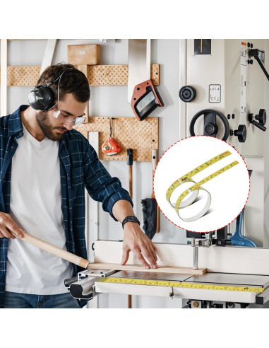 Cinta Métrica Autoadhesiva de Acero SynHHergyx 100cm 2 Pcs