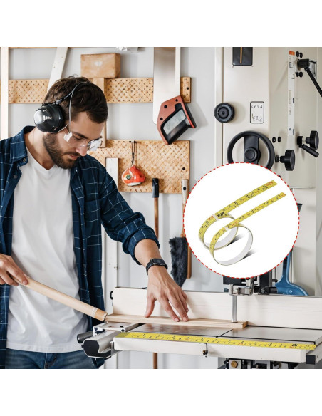 Cinta Métrica Autoadhesiva de Acero SynHHergyx 100cm 2 Pcs