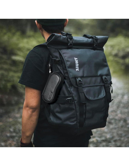 Funda de Gafas de Cuero Polare Marrón Oscuro con Cierre YKK Funda de Gafas de Cuero Polare Marrón Oscuro con Cierre YKK