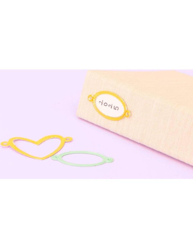 Troqueles Craftelier Corazón y Óvalo - Set de 4 para Scrapbooking