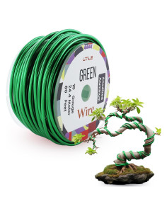 Alambre para Bonsai UTILE 2.6 mm 24.38 m Verde Anodizado