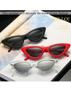 Gafas de sol retro UV400 WZWLKJ ojo de gato para mujeres 2