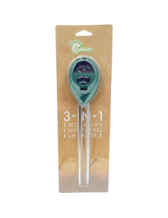 Medidor de Suelo 3-en-1 Hydro Crunch pH Luz Humedad 2