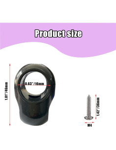 10 Conectores de Cuerda de Escalada NPENGHUI Tipo Cruz 2