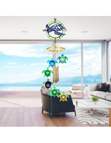 Kit de Moldes de Resina KABAKE para Campanas de Viento Tortuga Marina