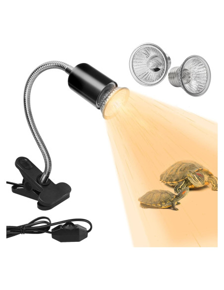 Lámpara de Calor DUMILOO para Reptiles 50W UVA UVB Regulable