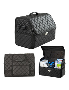 Organizador de Maletero Plegable Cuero Negro The Mask El Turko