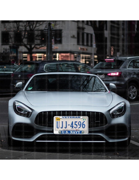 Paquete de 2 Marcos de Placas de Licencia HIBUFAN Universal