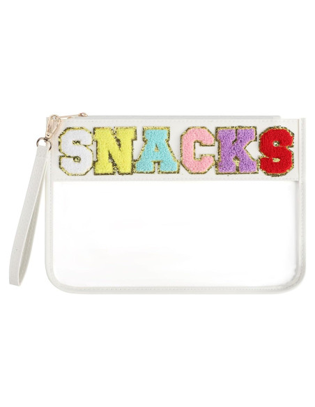 Bolsa de Snacks Transparente Narsikar 30.5x21.8cm con Chenille