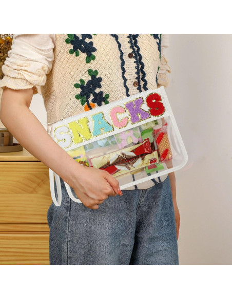 Bolsa de Snacks Transparente Narsikar 30.5x21.8cm con Chenille